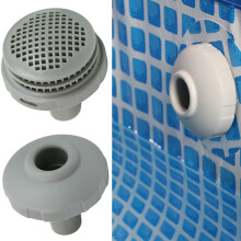 1-Set Pool-Einlassfilteranschluss-Ersatzkit für INTEX 32mm Poolschirm-Einlass-Düsen-Schlauchverbindung Ersatzteile