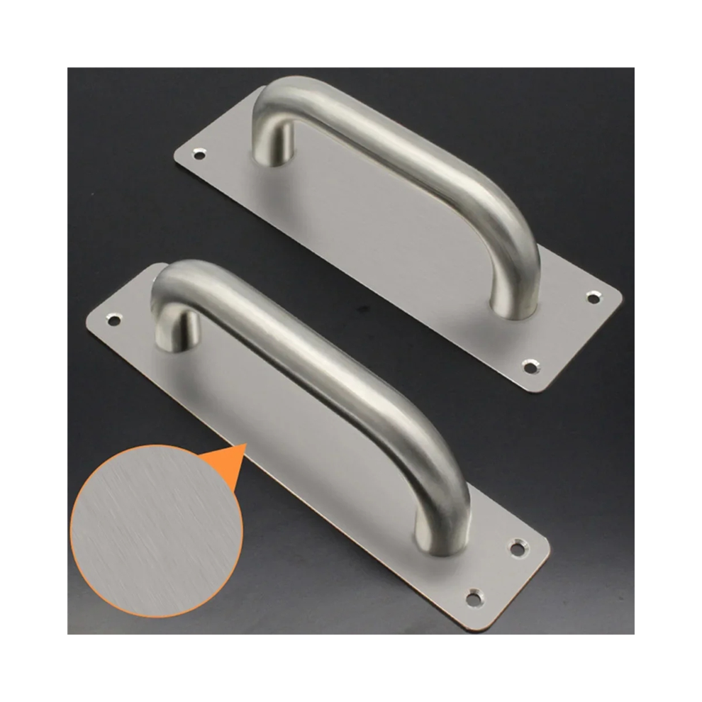 Stainless Steel Sliding Push-Pull Knobs Door Handle Wood Barn Door Handle Balcony Gate Cabinet Furniture Pull Hardware 6935161488890