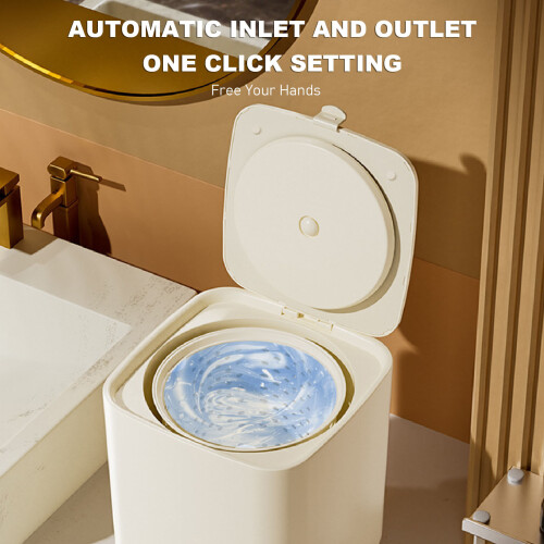 ABS 7L Fully Automatic Washer 30x27x27 cm White 2