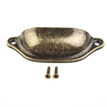 Muschelzuggriffe antiker Schrank Schubladenknopf Messing 10 Stück Mode Modisch Moderner Nobby