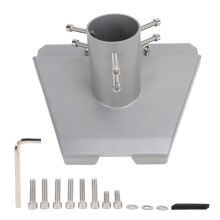 Satellite Dish Pipe Adapter Stainless Steel Roof Mount Plate Gen3 V3 Dish Antenna 360 Rotation 20 Tilt Harsh Weather