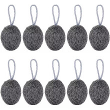 10 Pack Steel Wool Scrubber RustProof Stainless Steel Scouring Pads for Pots and Pans