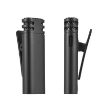 Mini kabelloses Lavalier-Mikrofon 3-in-1-Empfänger für Android/iOS/Kamera, 15 m Reichweite