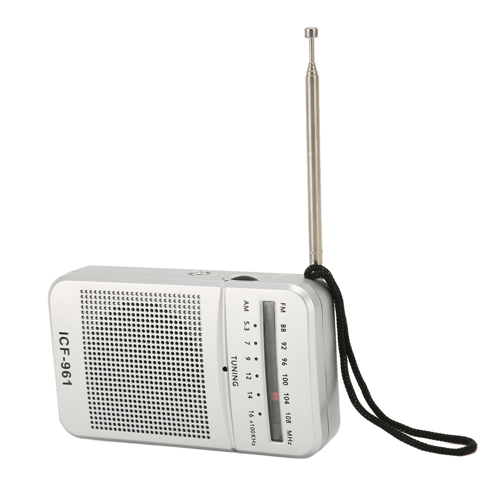 Portable Mini Pocket Radio For Travel & Home Mp3 Wma Wav Formats Silver 9431369127458