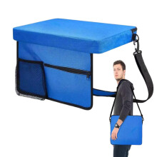 Stadium Seat Cushion Bleacher Cushion MoistureResistant With Shoulder Strap For Concert Picnic Hiking Camping Blue