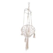Artisan Macrame Cat Hammock, Bohemian Style Hanging Cat Bed For Cozy Naps And Playtime
