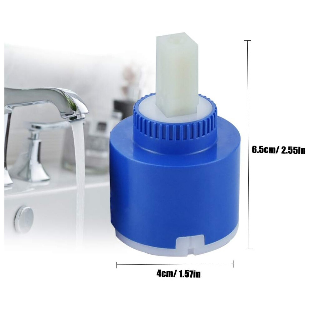 Faucet Water Mixer Tap Inner Control, Kitchen Waterfall Faucet Valve Replacement, 2 Pieces 40Mm Ceramic Disc Cartridge For Household Faucets, Hot And 9128293538220