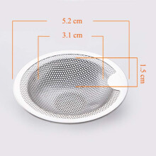 Sink Drain Screen, Durable Stainless Steel Double-Layer Safe Design Filter Sink Strainer Basket, For Easy Kitchen Bathroom Bathtub Shower Room Toilet