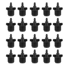 Irrigation Tee Connectors Barbed Six-Way Adapter Fittings Durable ABS Plastic Locks Anti-Leak Garden Watering Solutions For Agriculture Lawn And Garde