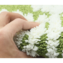 Super Comfort Plush Microfiber Bath Mat, Green Bathroom Rug Set Non-Slip Strong Water Absorbent, Ideal for Bathroom Shower Kitchen Floor (Polyester