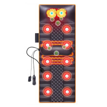 Full Body Massage Mat with Heat Therapy, 10 Vibration Motors, 20 Neck Shiatsu Heads, 9 Modes