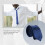 Polyester Narrow Neck Tie Skinny Solid Dark  Thin Necktie for Men (2inch Max Width) 3