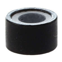 200 Pcs 5mm Micro-anillo Negro de silicona forrado  Beads para Extension de Cabello Instalacion y Plumas