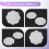 5Pcs Plastic Nail Art Paint Color Mixing Palette Plate Disk Essential Tool 6