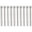 10 Pcs 5mm  Nose 3mm Shank Diamond Mounted Point Grinding Bits 1