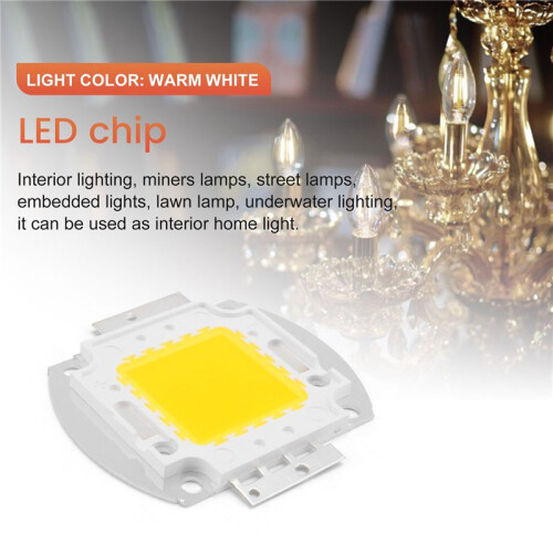 100W LED lamp high power chip DIY lamp light lighting Warm White 1