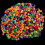 600 Pcs Mixed Plastic  Beads 9mm x 6mm(3/8" x 2/8") 4
