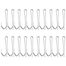 Single Tendine Per Finestre Con Rivestimento In Metallo Pizzico Tende Ganci Per Tende - Tono Argento (20 Pezzi)