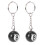 2x billiard  key chain key ring happy No. 8 9