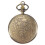 Retro Antique Bronze Spiderweb Pattern Pocket Watch Quartz Clock Necklace Pendant 3