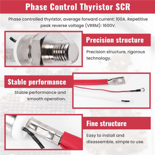 Stud Phase Control Thyristor SCR 100A 1600V KP100A 2