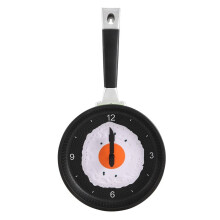 Reloj de Sarten con Huevo Frito - Reloj de Pared Novedad para Cocina - Verde