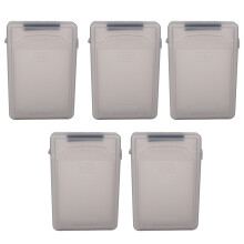 5Pcs 3,5-Zoll-Ide--Festplatte Festplatte Kunststoff-Aufbewahrungsbox Gehäuseabdeckung Grau