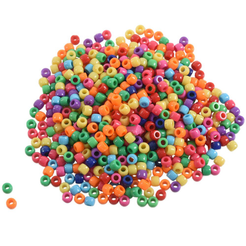 600 Pcs Mixed Plastic  Beads 9mm x 6mm(3/8" x 2/8") 2