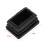 20 pcs Plastic Rectangular End Cap 30mm x 20mm Threaded Pipe Tube Insert Rubber feet 5
