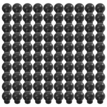 100 Piece Cord Stopper DIY Black Plastic Connector Cord Lock Stopper Cover