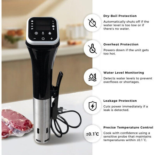 Sous Vide Machine WiFi 1100W Immersion Circulator IPX7 Waterproof Precise Temperature And Timer Control 1