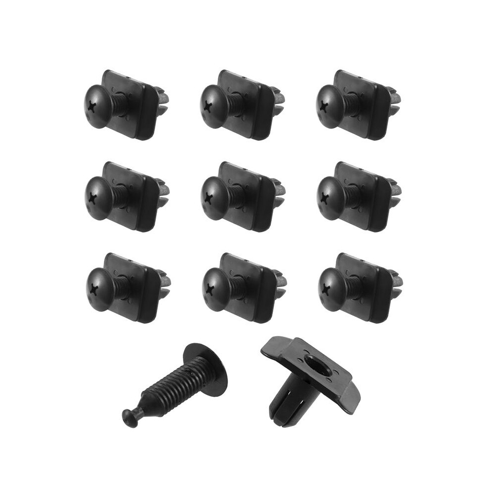 Liner Fastener Rivet Push Clips Retainer For 323 626 929 Cx-9 Miata Millenia Mpv Mx-3 Mx-6 10Pcs Black 4712557691292