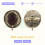 1x Retro Metall Ring Fingerring Ringe schwarz Kaffeetasse einstellbar 4