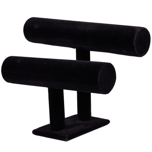 2-Tier Armreif Display Halter T-Bar Stand Schwarz 2