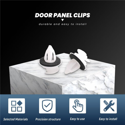 50 Stuks Deurpaneelclips met Afdichtring voor  E34 E36 E38 E39 E46 X5 M3 M5 Z3 2