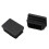 20 pcs Plastic Rectangular End Cap 30mm x 20mm Threaded Pipe Tube Insert Rubber feet 4