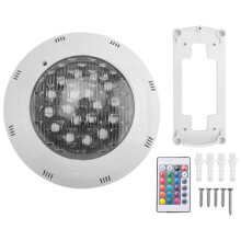7 Colors 24V 18W LED RGB Underwater Swimming Pool Bright Light /Remote Control