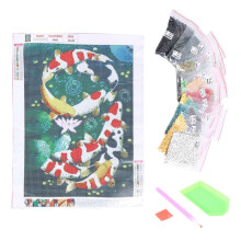5D Kunst Diamant Malerei Voller Diamanten Koi Kreuz Stich Kits Stickerei Haus Dekore