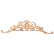 Vintage Plant Hout Gesneden Hoek Applique Versieren Frame Kast Open Haard Deur Meubilair Decoratieve Houten Beeldjes