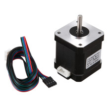 1Pcs Nema 17 Stepper Motor 48Mm Nema17 Motor 42Bygh 2A 4-Lead ( 17Hs8401 ) Motor 1M Cable for 3D Printer Cnc Motor