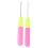 9 Pieces Bent  Hook Crochet Needle Set  Hook Dreadlocks Tool Crochet Needle Hair Locking Tool for Braid Hair Carpet Making 2