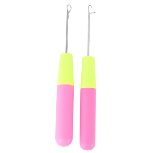 9 Pieces Bent  Hook Crochet Needle Set  Hook Dreadlocks Tool Crochet Needle Hair Locking Tool for Braid Hair Carpet Making 1