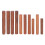 Pottery Tools,Wooden Handle Rollers Clay Modeling Pattern Rollers Kit Pottery Tools Set with Assorted Patterns 10Pcs 1