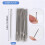 30pcs 5.2 cm Large-Eye Stitching Needles Hand Sewing Needles for Leather Projects with Clear Bottle 7