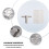 Drum Damper gel 6 pack with One Drum Tuning Key pack 1 6