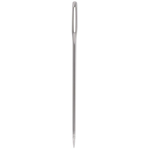 30pcs 5.2 cm Large-Eye Stitching Needles Hand Sewing Needles for Leather Projects with Clear Bottle 2