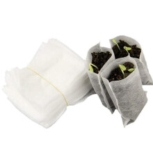 400 Pcs Seeding Bags Small Plant Grow Bags Non-Woven Seedling Raising Pots Gardening Supply for Home Garden
