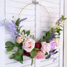 10 Pack 10 Inch Metal Floral Hoop Wreath Gold Hoop Rings for DIY Wreath, Dream Catcher and Wall Hanging Crafts