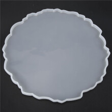 DIY Crystal Epoxy Mold Compote Swing Table Round Lace Coaster Table Decoration Silicone Mold
