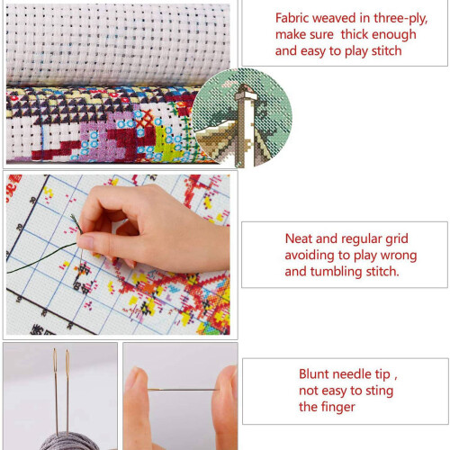Cactuses Patterns Counted  Stitch 11CT Printed  Stitch Sets Embroidery Needlework 2